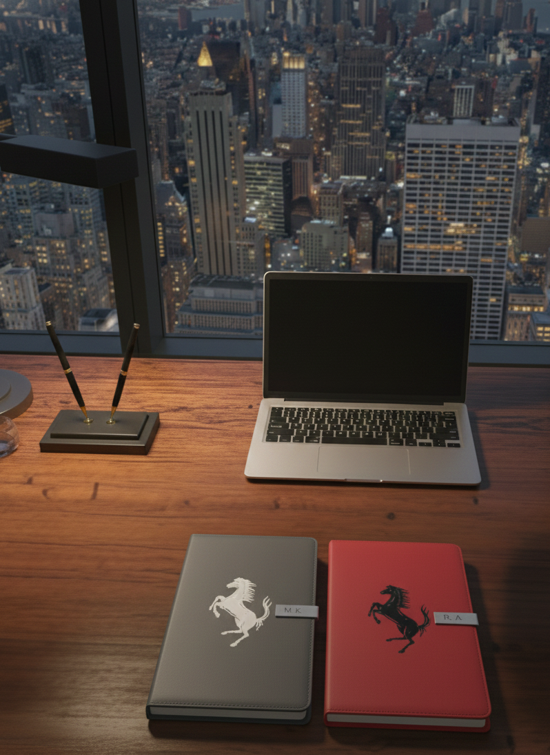 Ferrari Journal Notebook Customizable initials