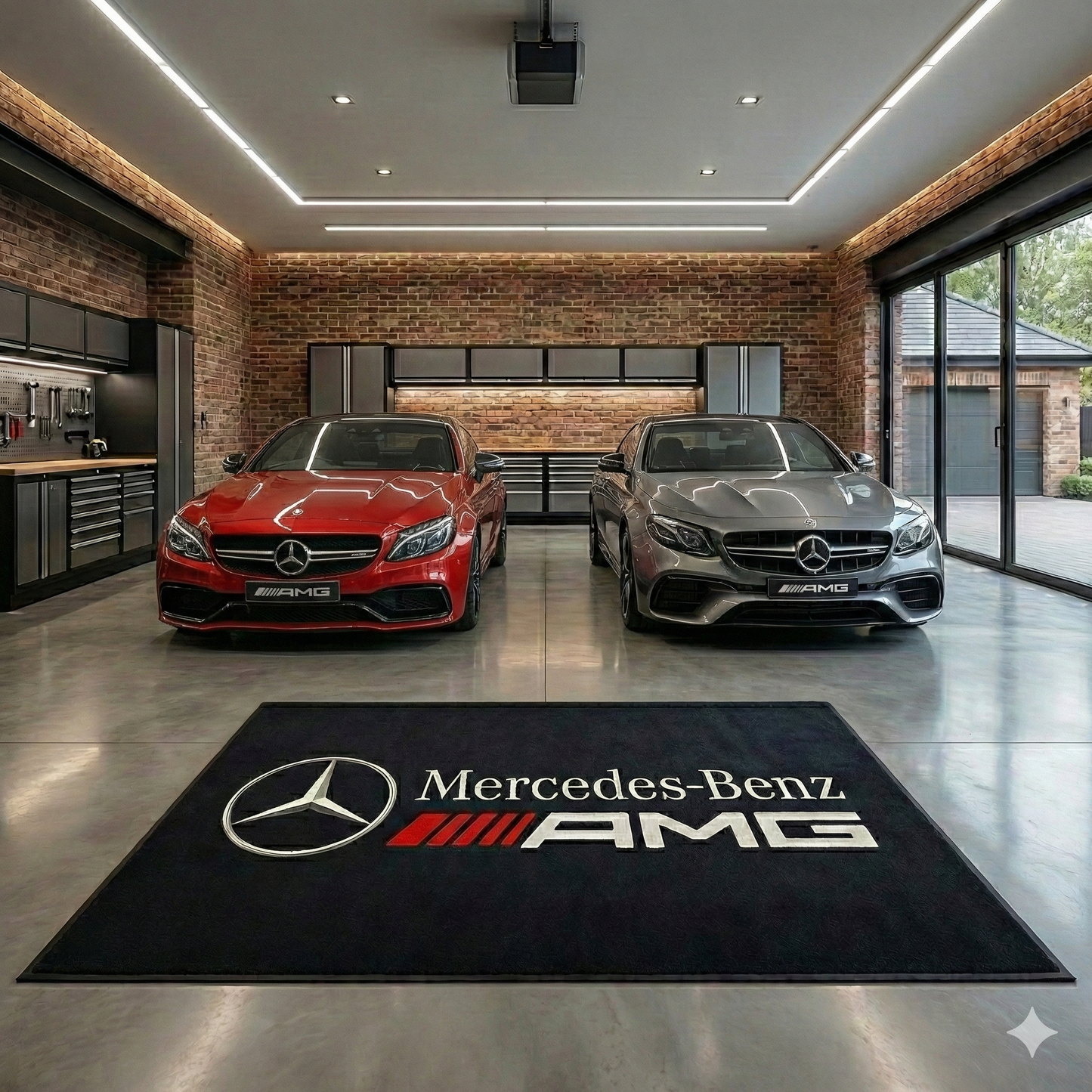 Mercedes Benz AMG Luxury Rug 60×87 INCH Home, Garage & Display Carpet