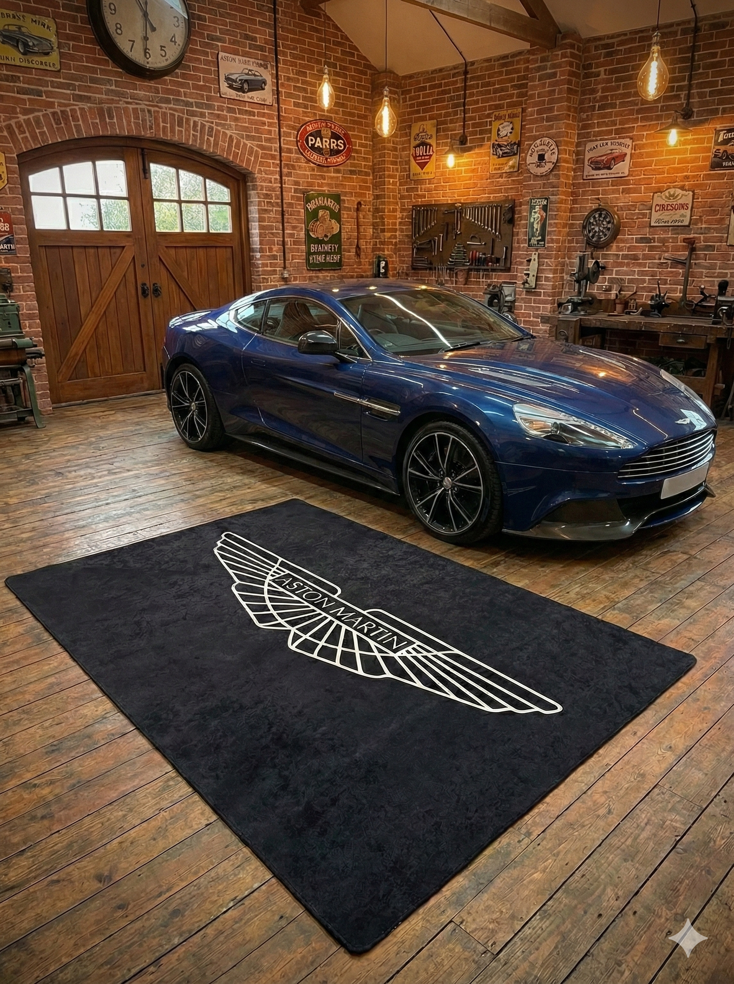 Aston Martin Luxury Rug 60×87 INCH Home, Garage & Display Carpet
