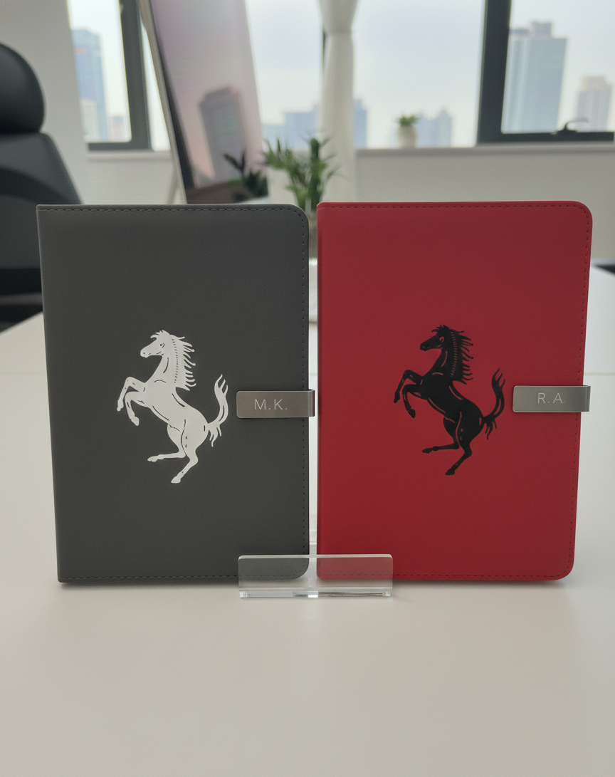 Ferrari Journal Notebook Customizable initials