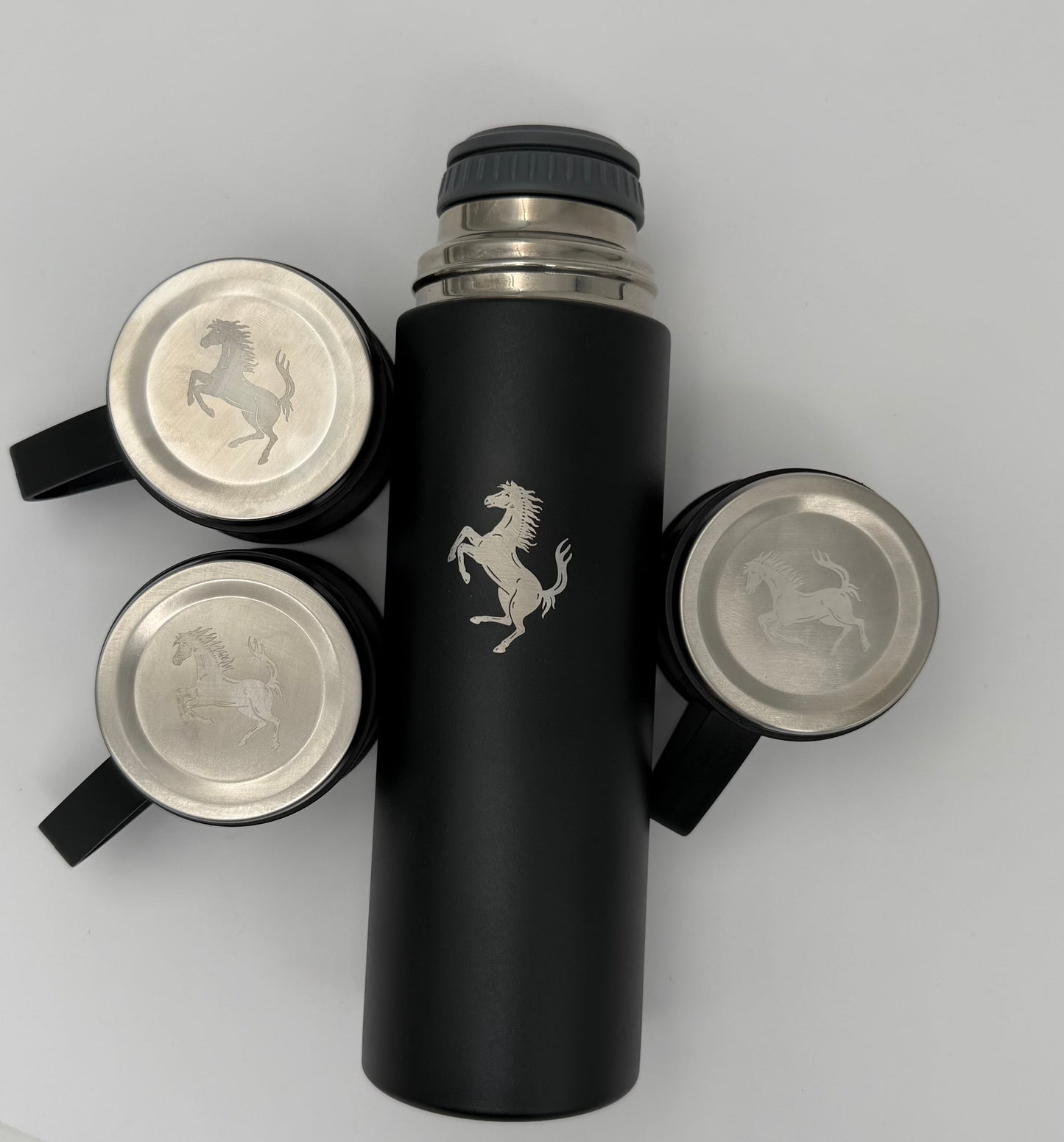 Laser Logo Thermos Set 500 ml – Insulated Flask with 3 Cups