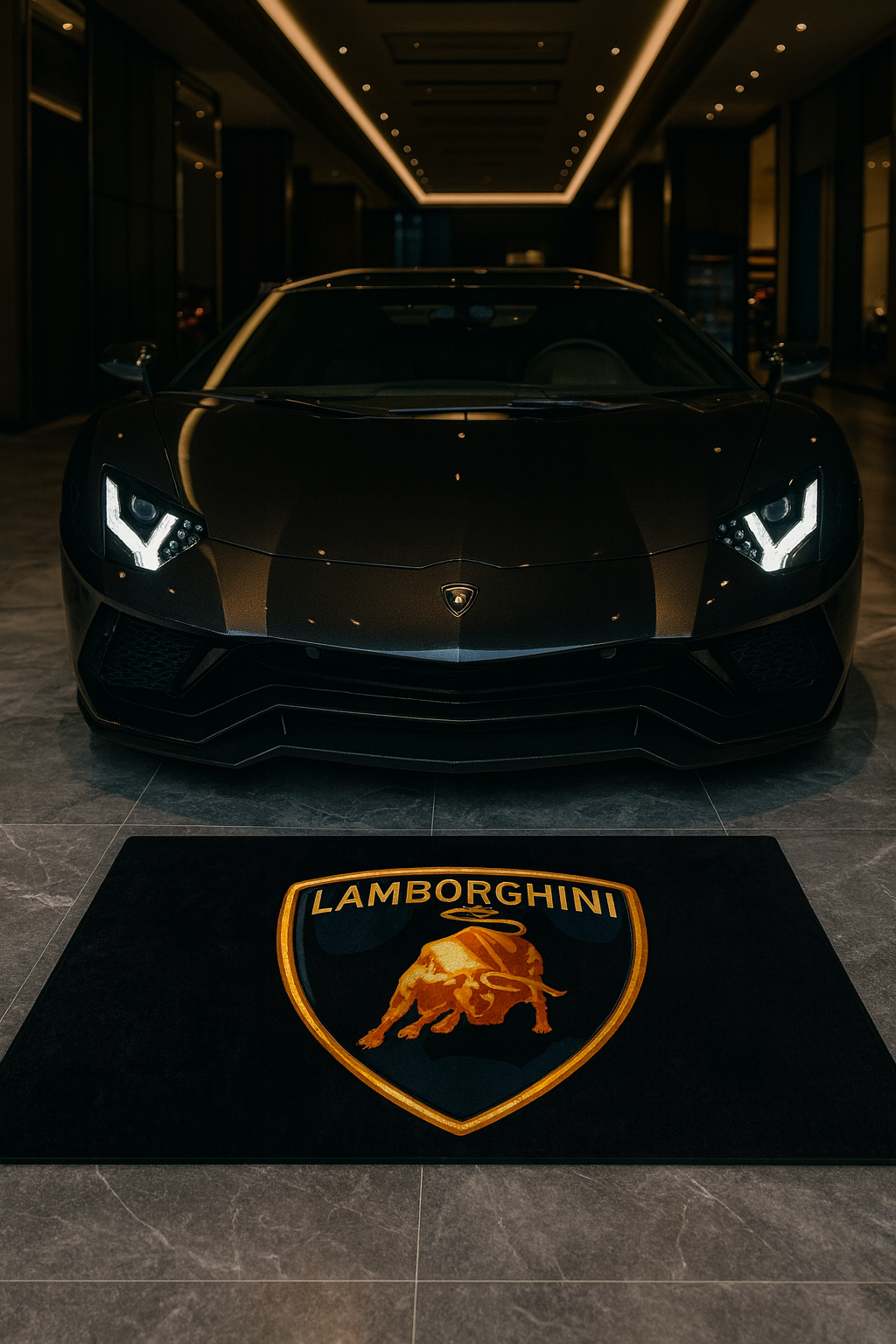 Lamborghini Luxury Rug 60×87 INCH Home, Garage & Display Carpet