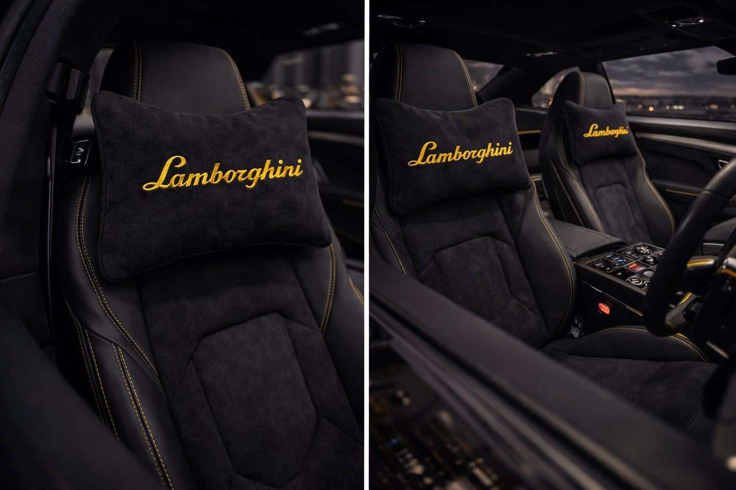 Lamborghini Neck Pillows  Premium Comfort and Style (2 PCS)