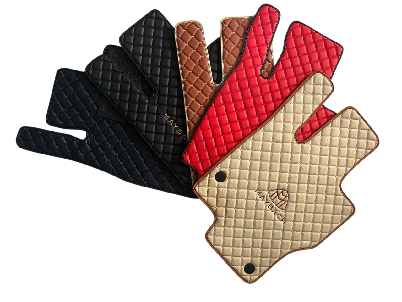 Maybach Leather Floor Mats Set Trunk Mat Pillow For Maybach