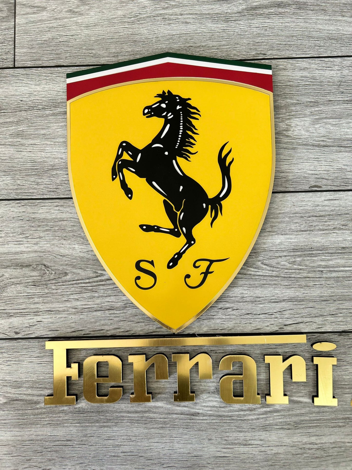 Ferrari Wall Sign for Garage – Premium Wall Decor for Car Enthusiasts