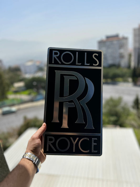 Rolls Royce Wall Sign for Garage – Premium Wall Decor for Car Enthusiasts
