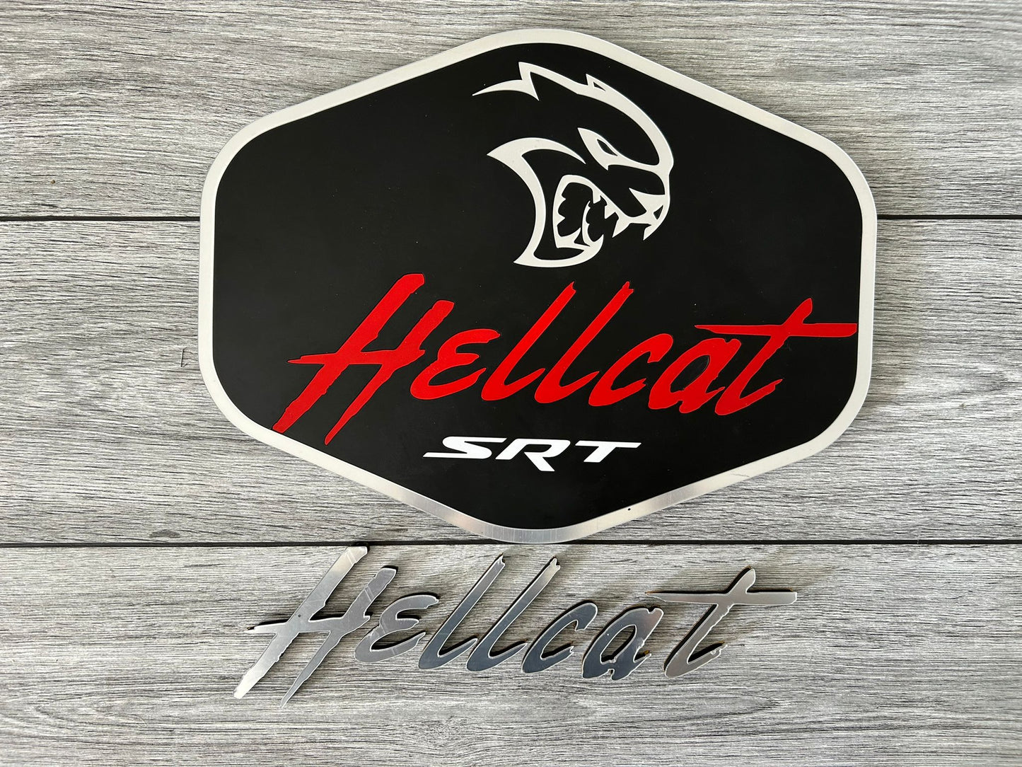 Hellcat Wall Sign for Garage – Premium Wall Decor for Car Enthusiasts