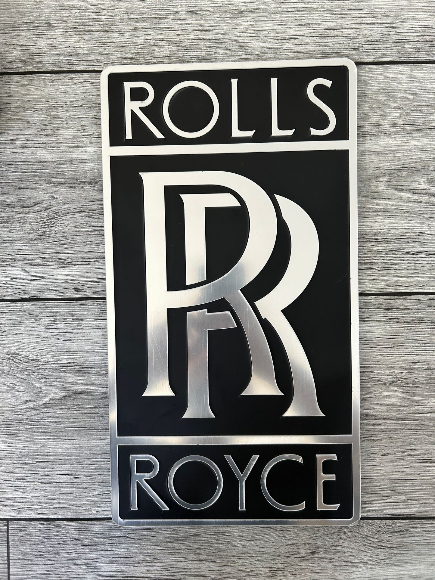 Rolls Royce Wall Sign for Garage – Premium Wall Decor for Car Enthusiasts