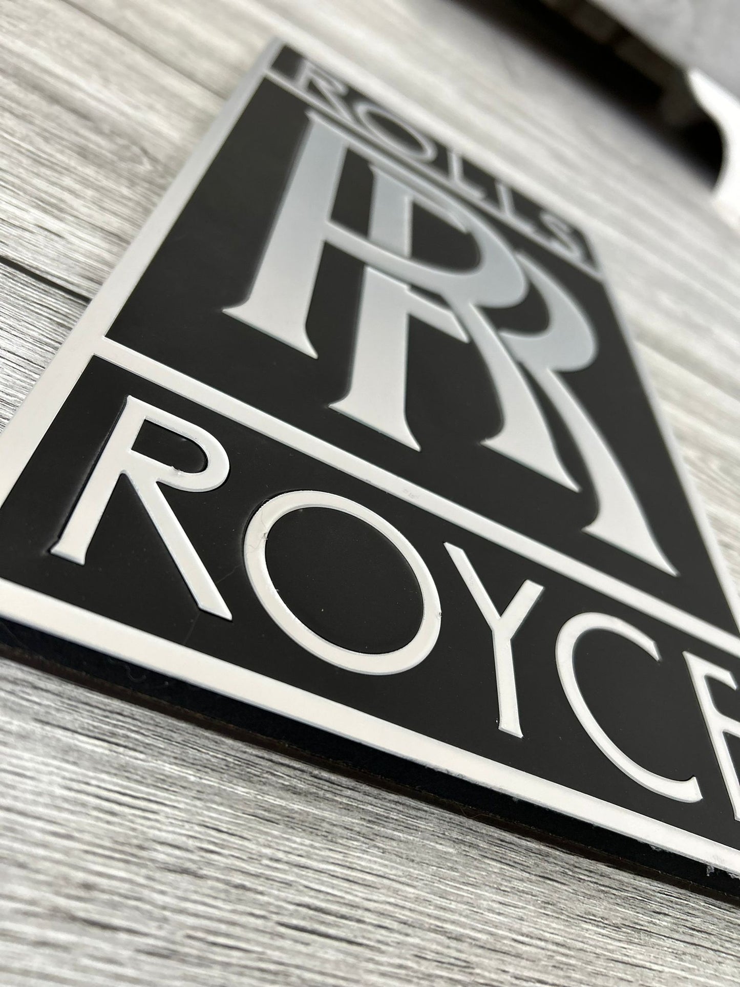 Rolls Royce Wall Sign for Garage – Premium Wall Decor for Car Enthusiasts