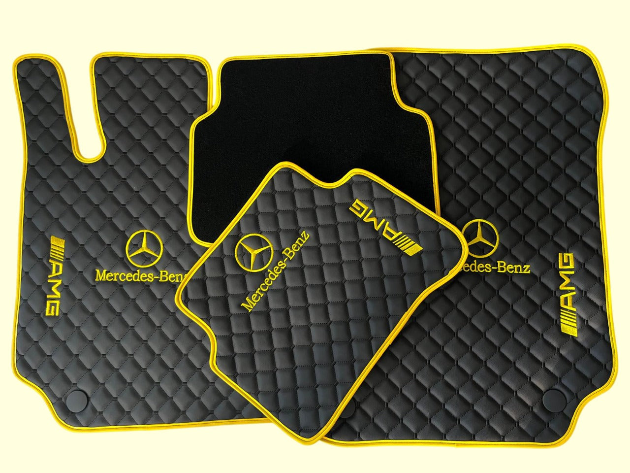 For GLE300 AMG Car Floor Mats Custom fit Leather for all Mercedes Benz AMG Model Waterproof Carpet Liner