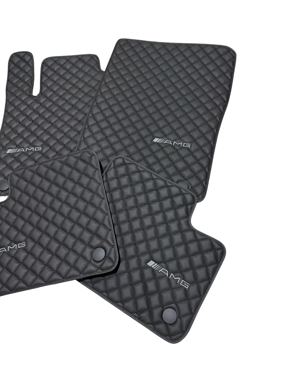 For Mercedes Benz AMG Car Floor Mats Custom fit Leather for all AMG Model Waterproof Carpet Liner