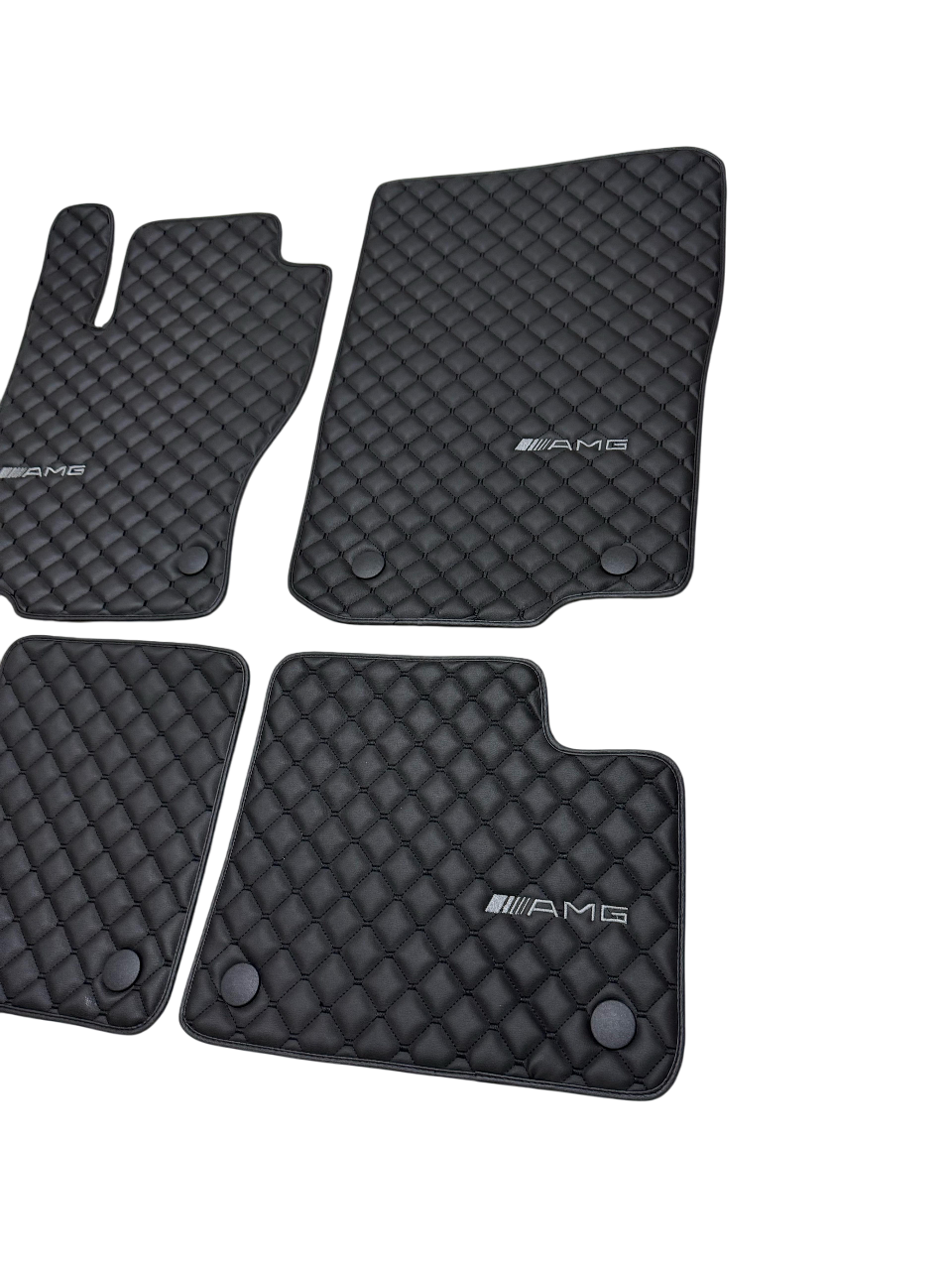 For Mercedes Benz AMG Car Floor Mats Custom fit Leather for all AMG Model Waterproof Carpet Liner