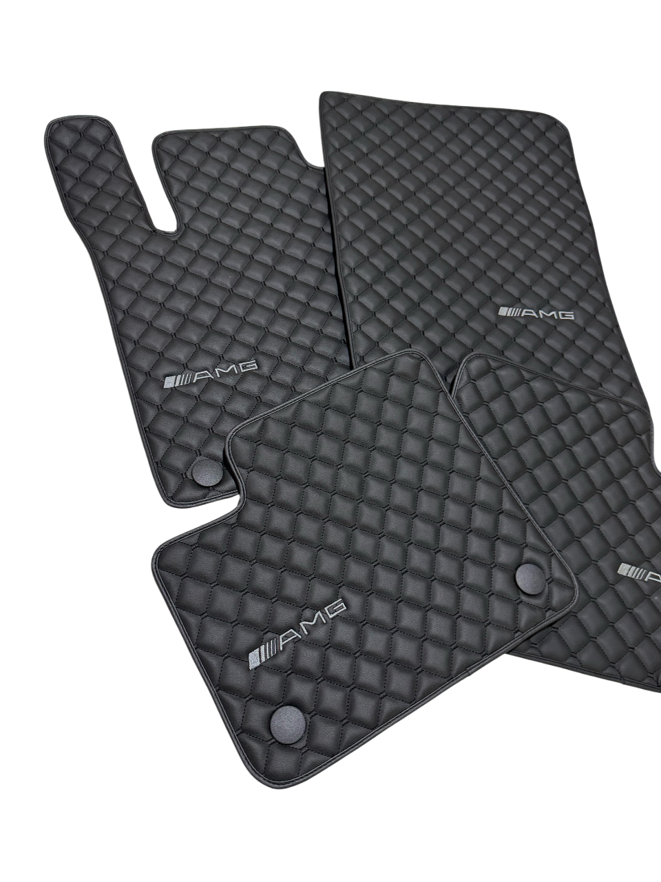 For Mercedes Benz AMG Car Floor Mats Custom fit Leather for all AMG Model Waterproof Carpet Liner
