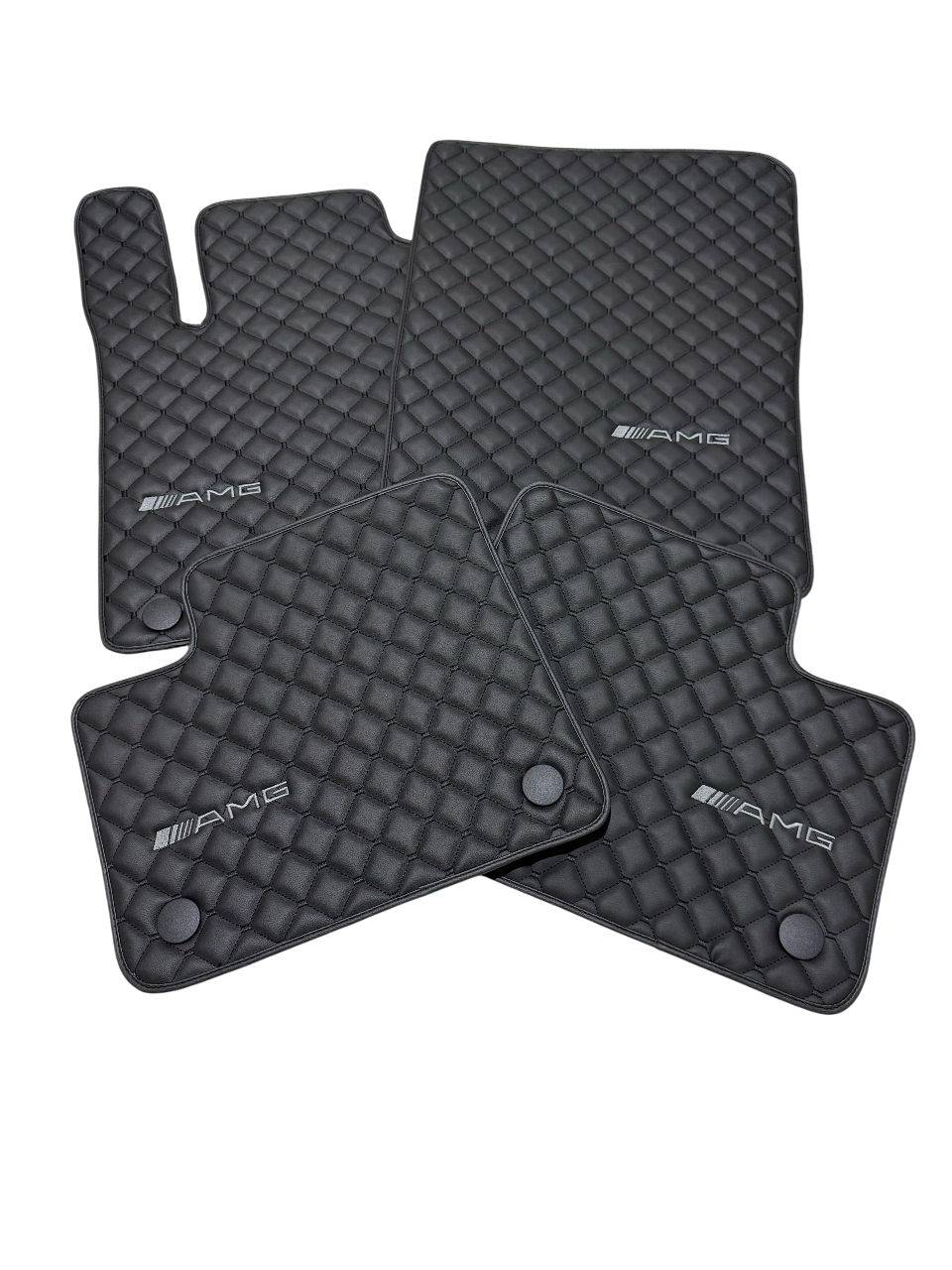 For Mercedes Benz AMG Car Floor Mats Custom fit Leather for all AMG Model Waterproof Carpet Liner