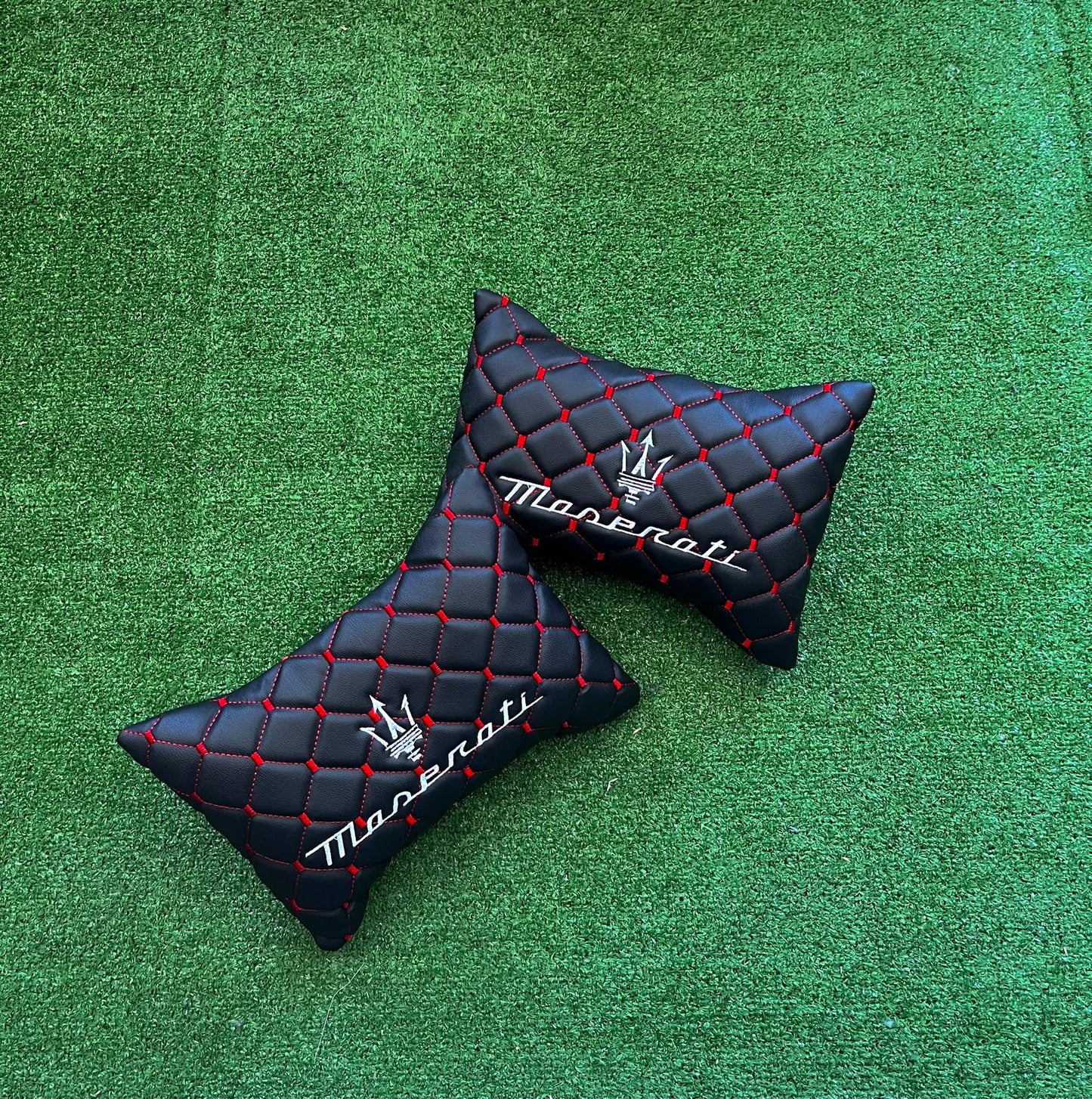 For Maserati Leather Neck Pillows for Cars - Premium Comfort and Style (2 PCS)