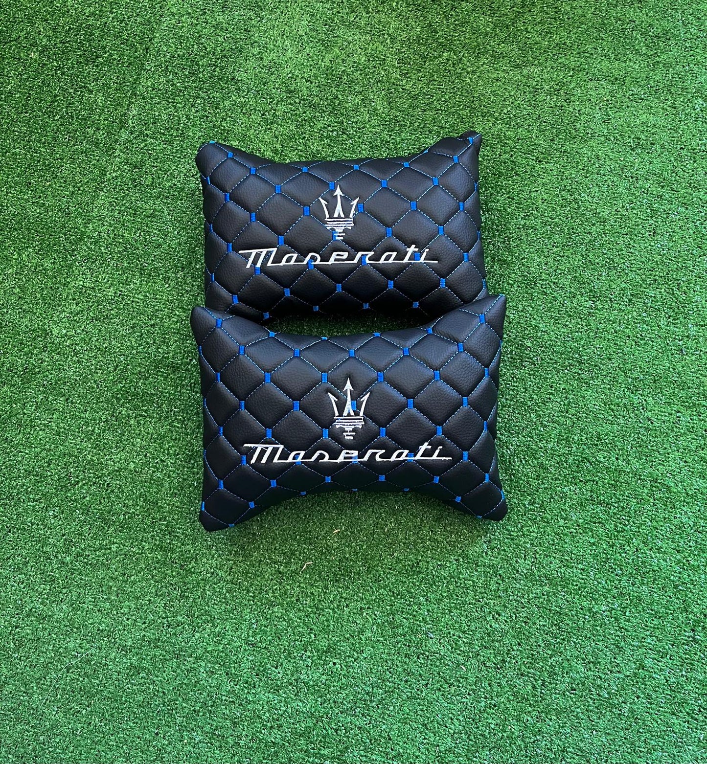 For Maserati Leather Neck Pillows for Cars - Premium Comfort and Style (2 PCS)