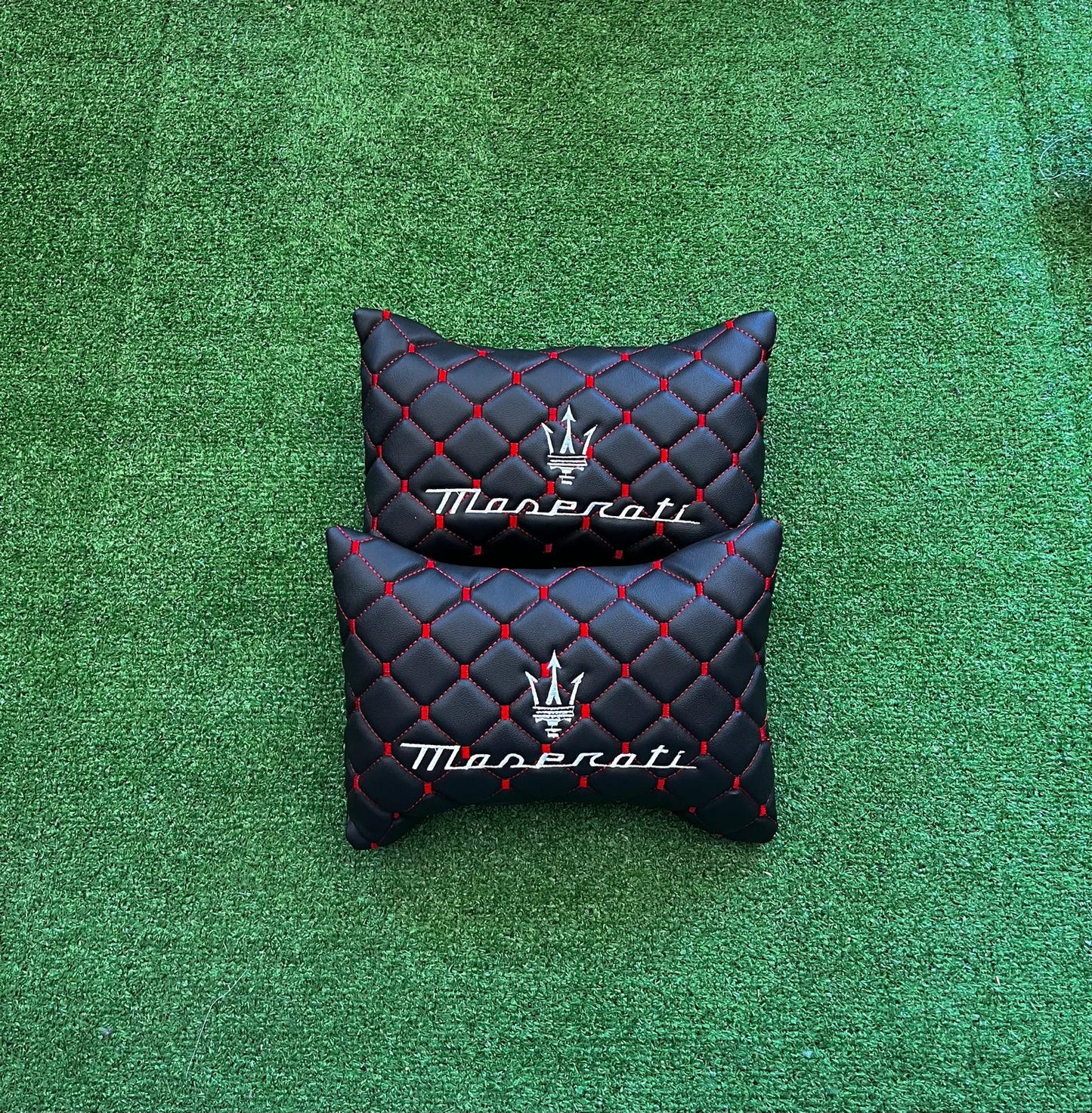 For Maserati Leather Neck Pillows for Cars - Premium Comfort and Style (2 PCS)