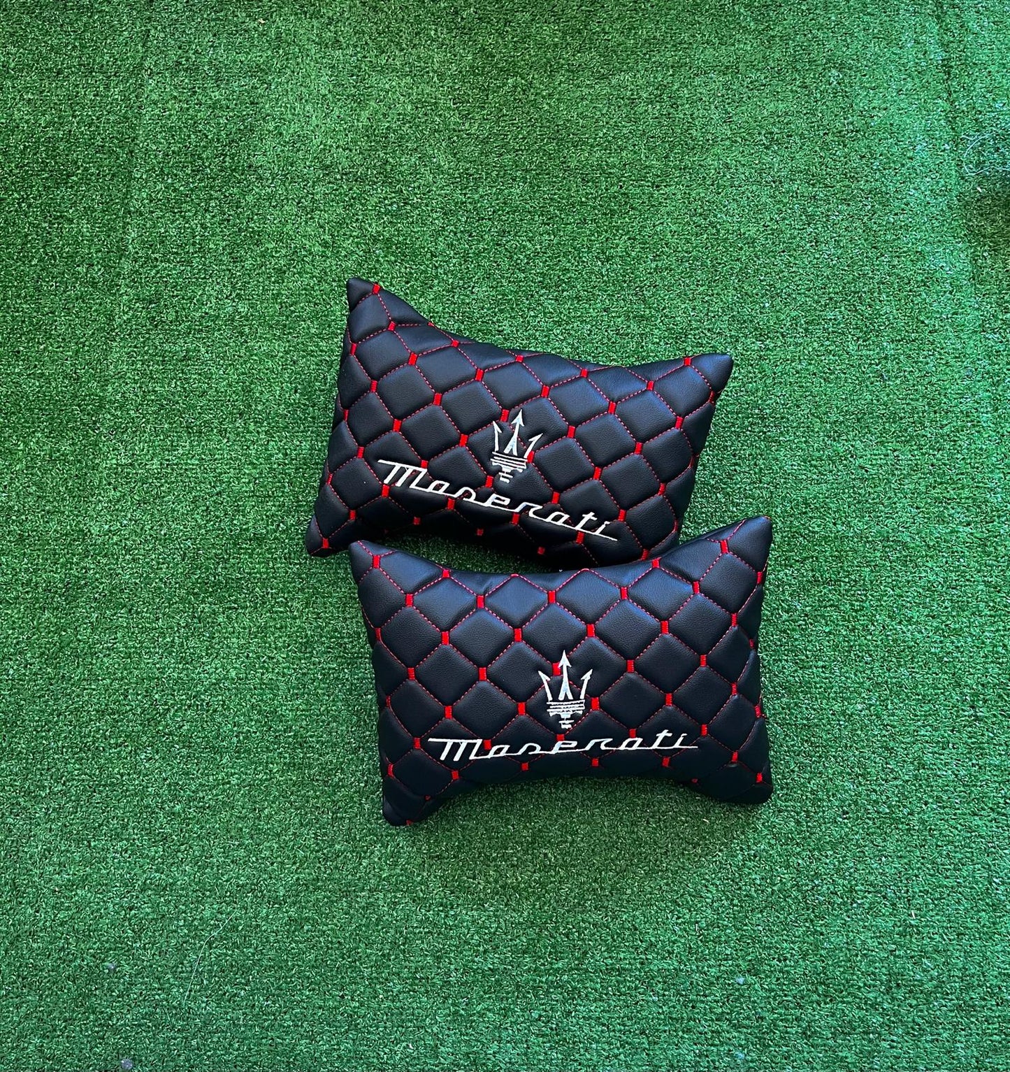 For Maserati Leather Neck Pillows for Cars - Premium Comfort and Style (2 PCS)