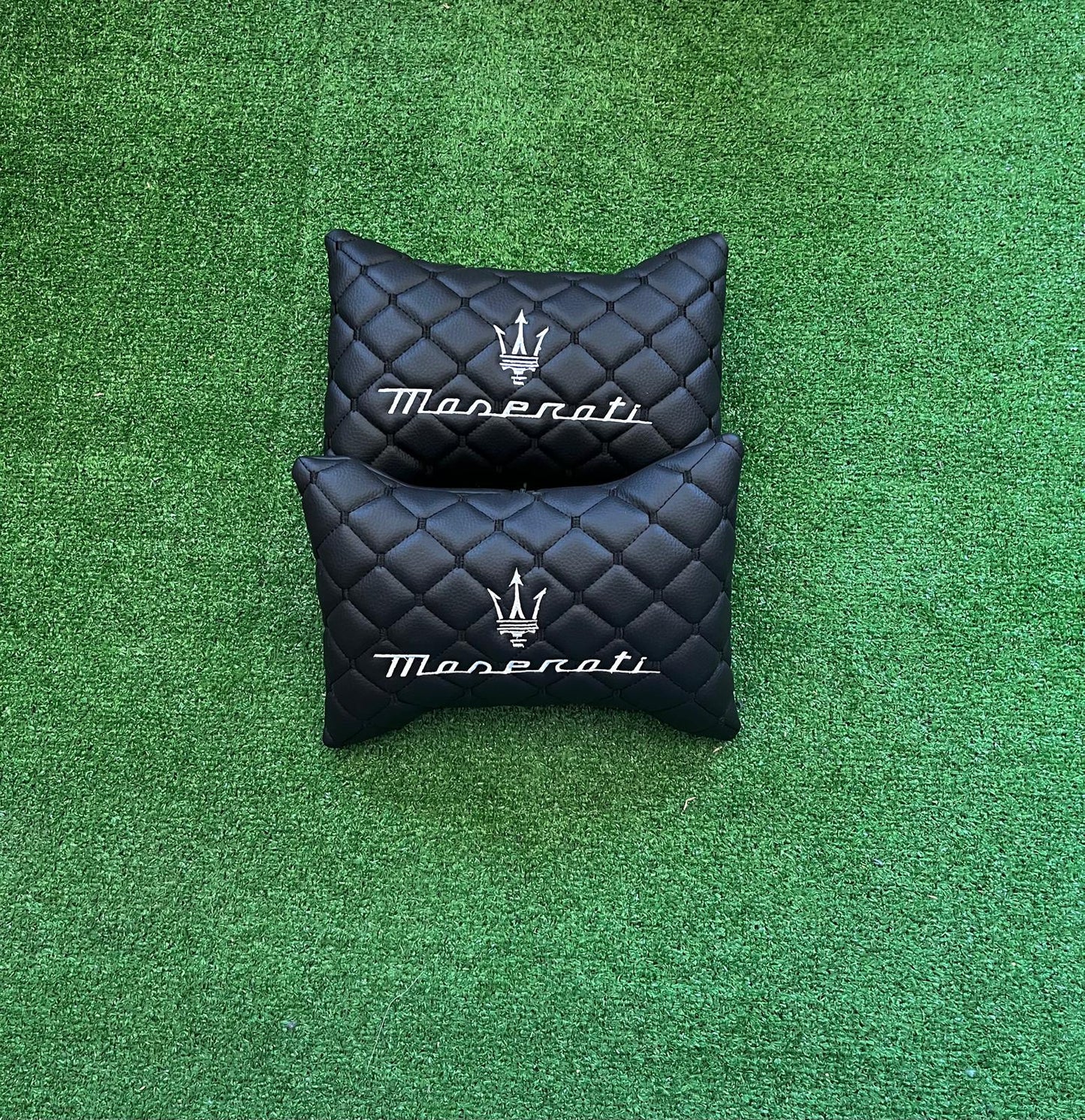 For Maserati Leather Neck Pillows for Cars - Premium Comfort and Style (2 PCS)