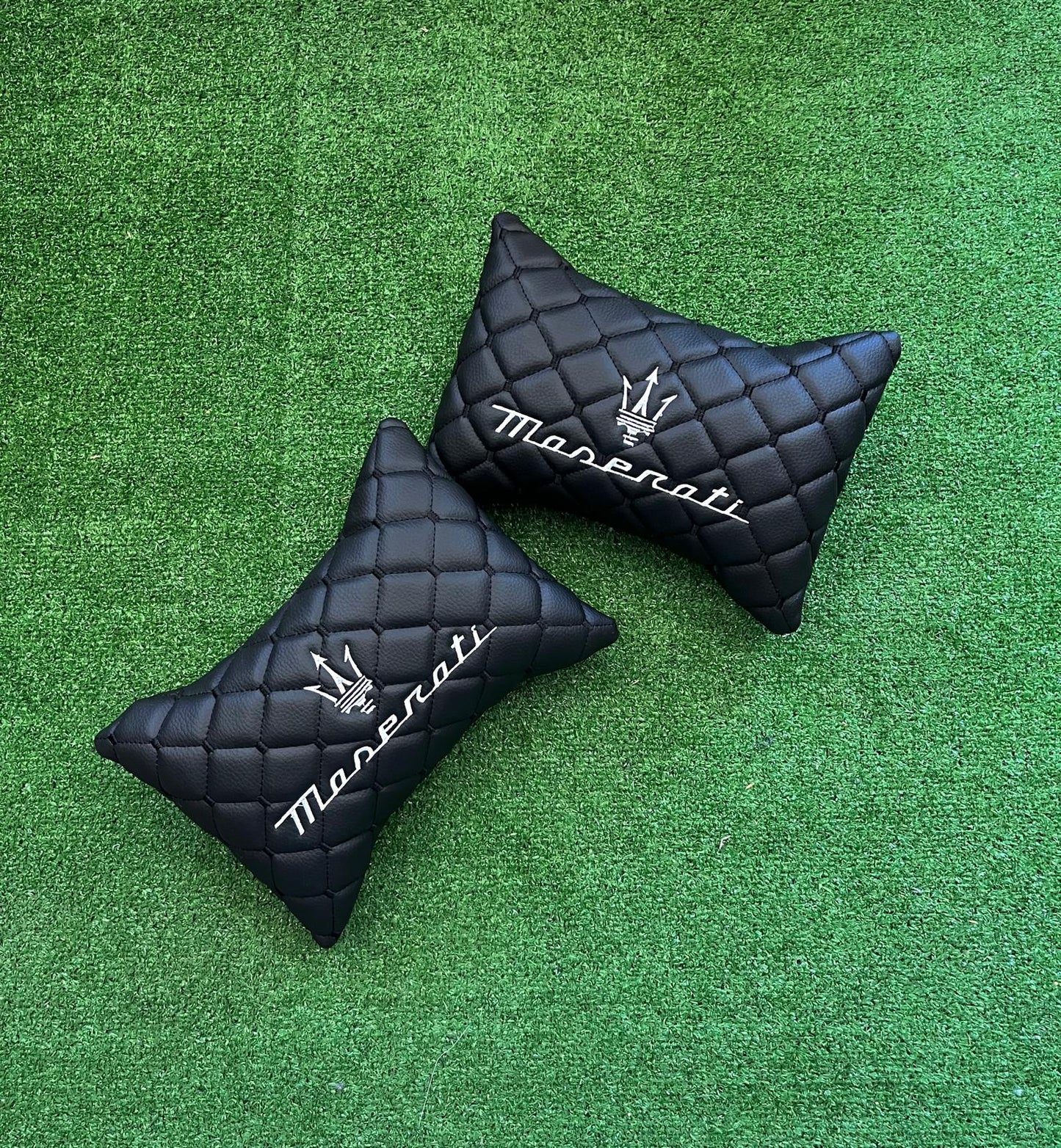 For Maserati Leather Neck Pillows for Cars - Premium Comfort and Style (2 PCS)