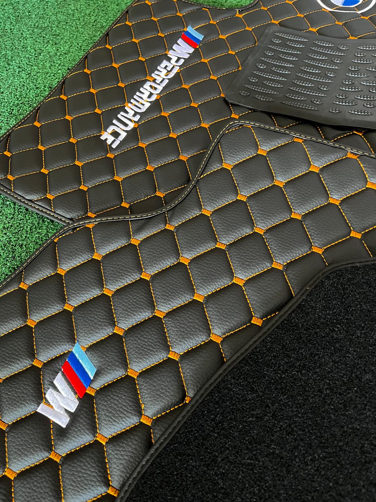 For all BMW M3 Car Floor Mats Custom fit Leather for all BMW M Performance Waterproof Carpet Liner