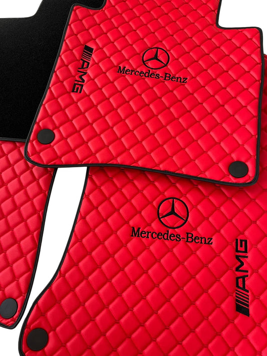 For Mercedes Benz AMG Leather Floor Mats - Made To Measure Mats for all Model
