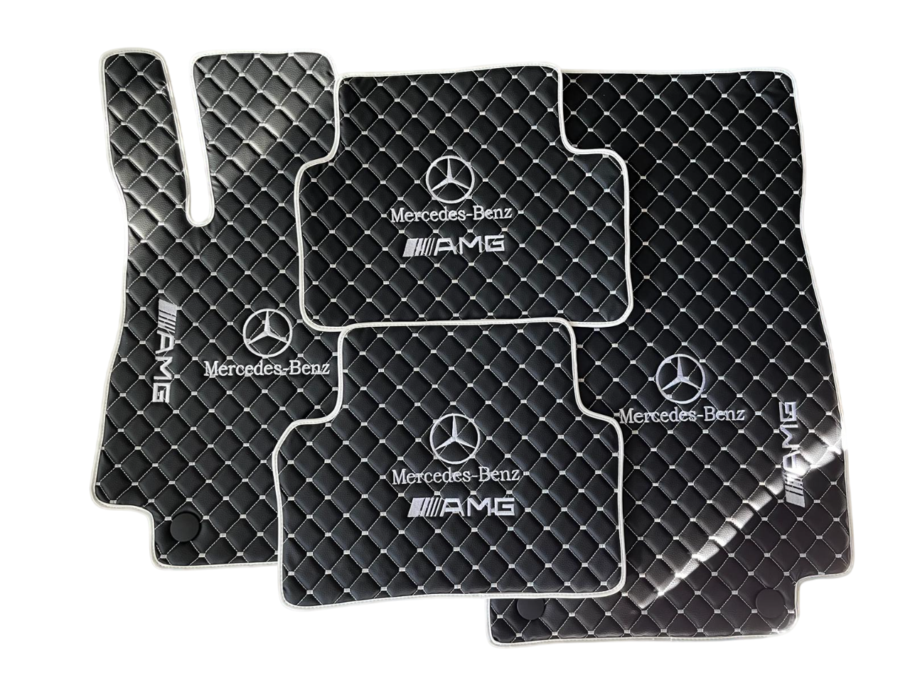 Mercedes Benz AMG Leather Floor Mats Custom Waterproof Car Mats for all Mercedes Benz Series