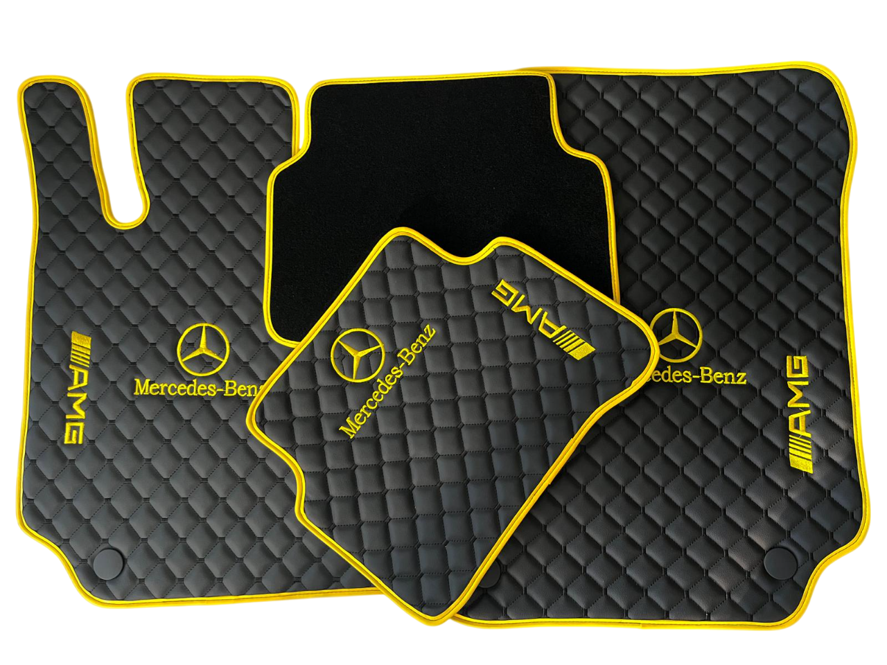 Mercedes Benz AMG Leather Floor Mats Custom Waterproof Car Mats for all Mercedes Benz Series