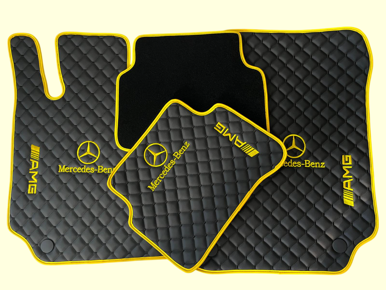 For Mercedes Benz AMG Leather Floor Mats - Made To Measure Mats for all Model