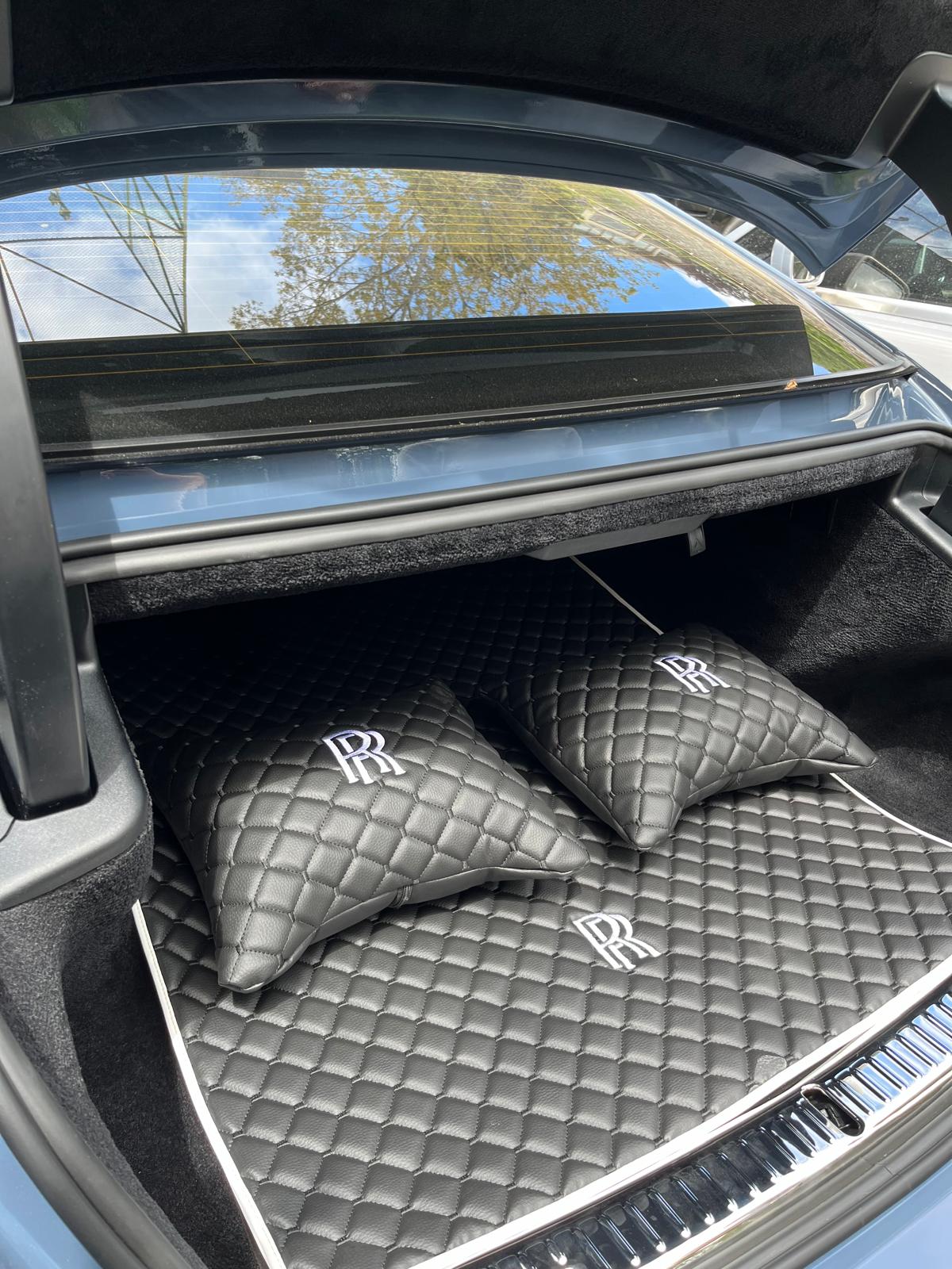 For all Rolls Royce Spectre Car Floor Mats Full Set, 2 Lumbar Cushion, Cargo Liner