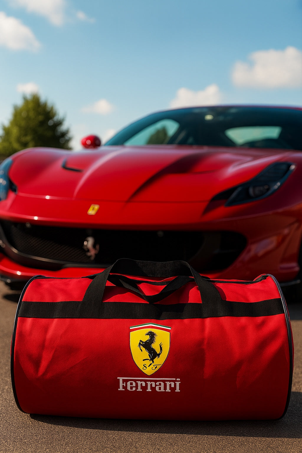 Luxury Ferrari Duffle Bag Trunk Bag 30x50 cm