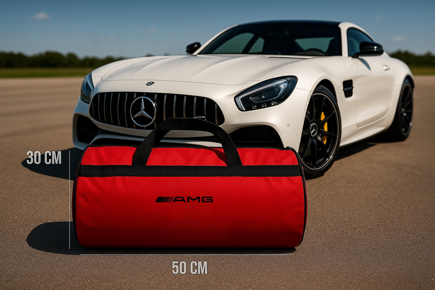 Luxury Mercedes-Benz AMG Duffle Bag 30x50 cm