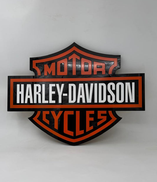 Harley Davidson Wall Sign for Garage – Premium Wall Decor for Car Enthusiasts