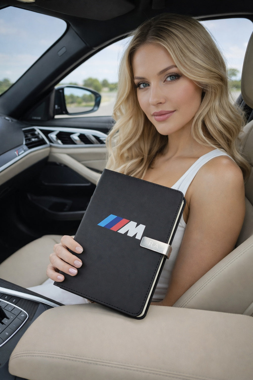 BMW Journal Notebook Customizable initials