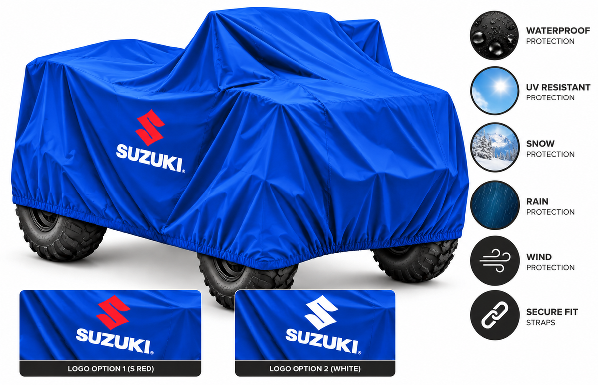 Suzuki ATV Outdoor Cover – Waterproof All-Weather Quad Cover | Custom Fit