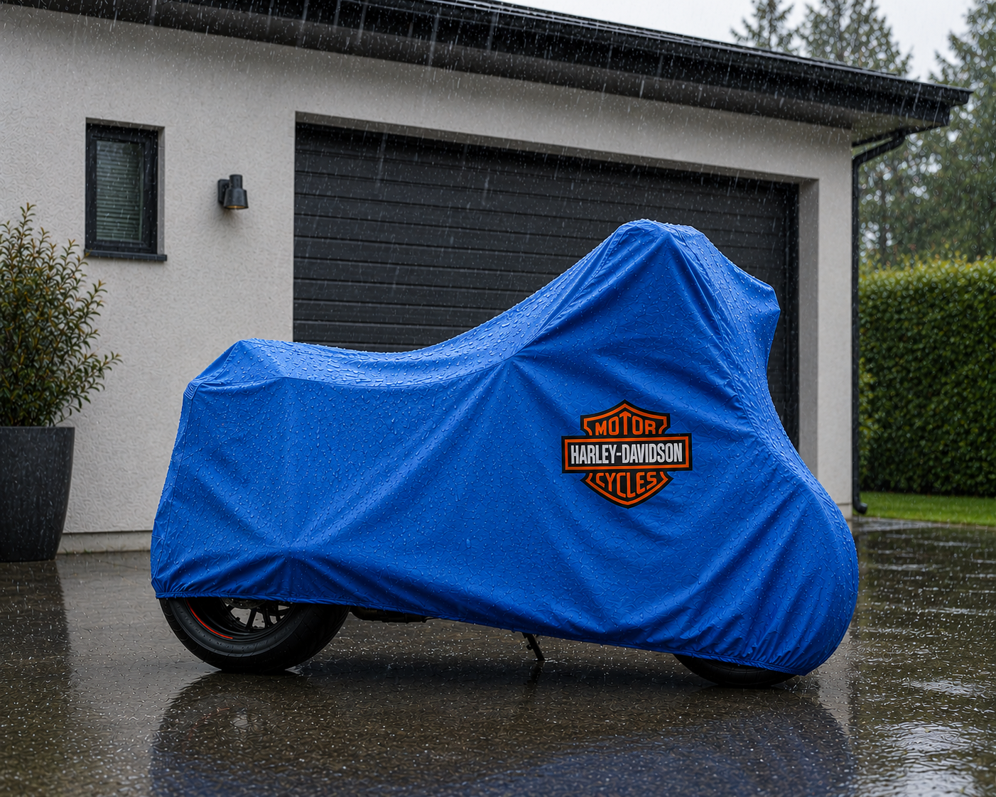 Harley Davidson Motorcycle Protective Outdoor Cover – Rain, Sun & Dust Resistant