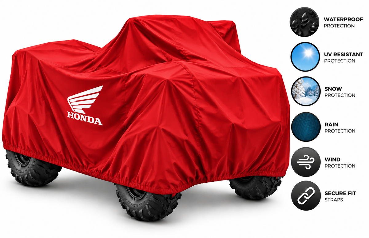 HONDA ATV Outdoor Cover – Waterproof All-Weather Quad Cover | Custom Fit