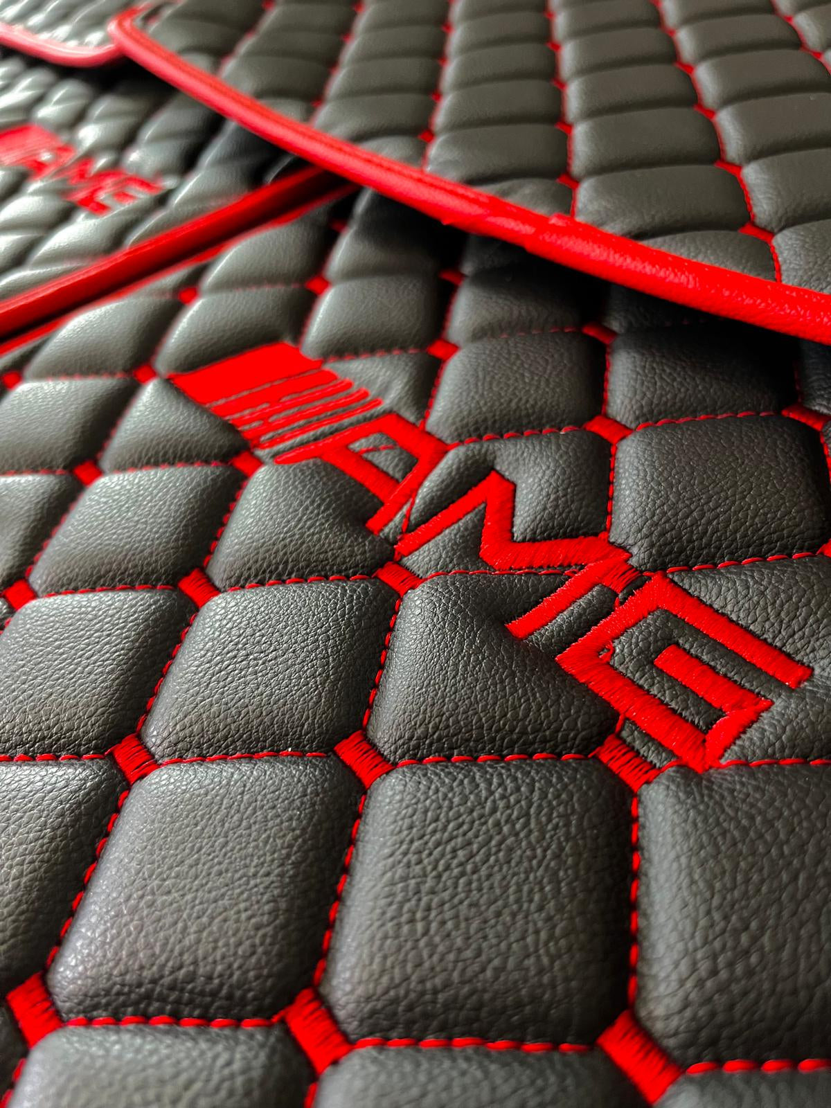 For Mercedes Benz AMG Car Floor Mats Custom fit Leather for all AMG Model Waterproof Carpet Liner