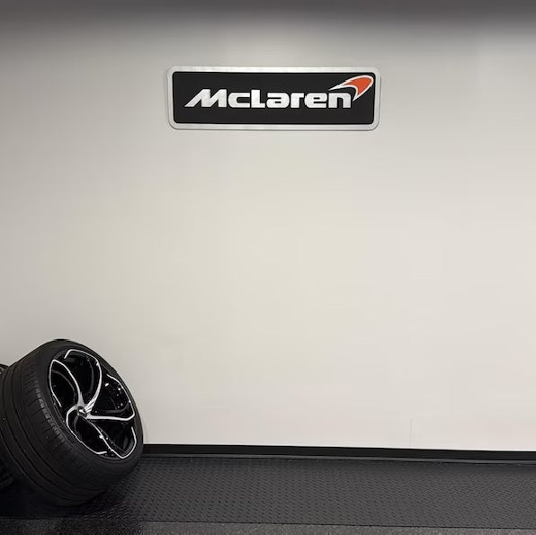 McLaren Wall Sign for Garage – Premium Wall Decor for Car Enthusiasts