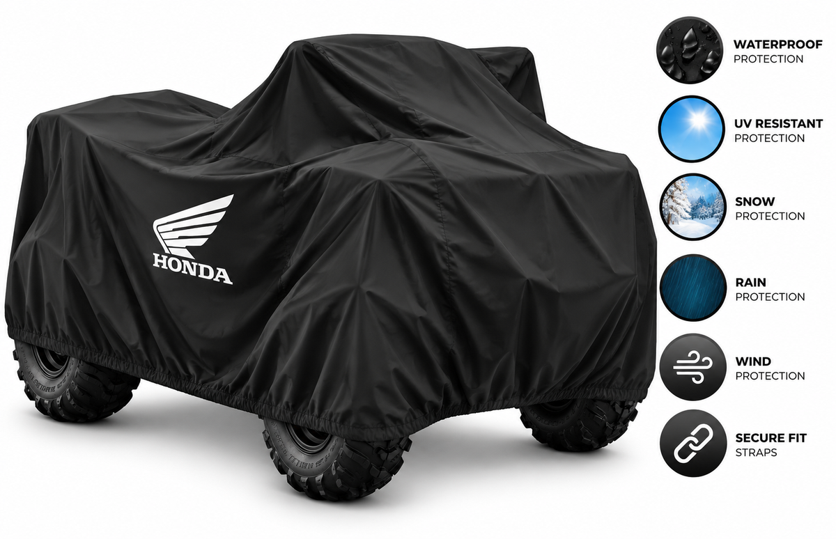 HONDA ATV Outdoor Cover – Waterproof All-Weather Quad Cover | Custom Fit
