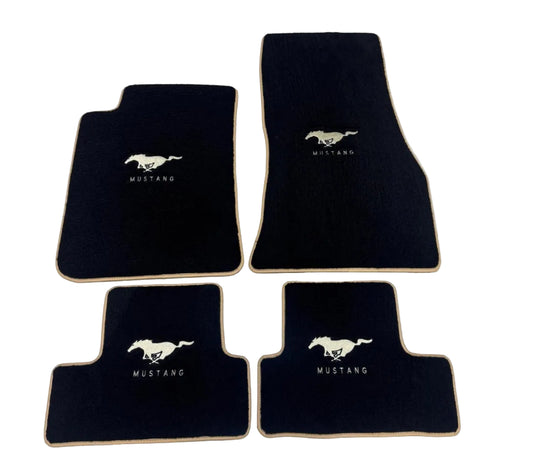 For All Mustang Model Carpet Car Floor Mats Custom fit for Mustang Model Carpet Liner