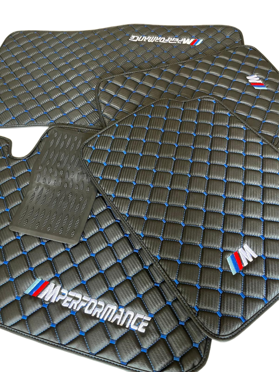 For BMW 430i M Performance Carbon Car Floor Mats Custom fit Leather for all BMW M Performance Waterproof Carpet Liner