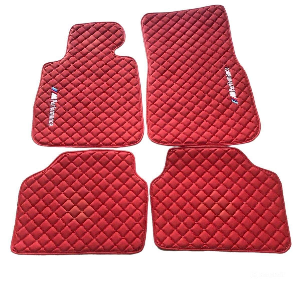 For BMW M5 Leather Car Floor Mats Custom Fit Waterproof