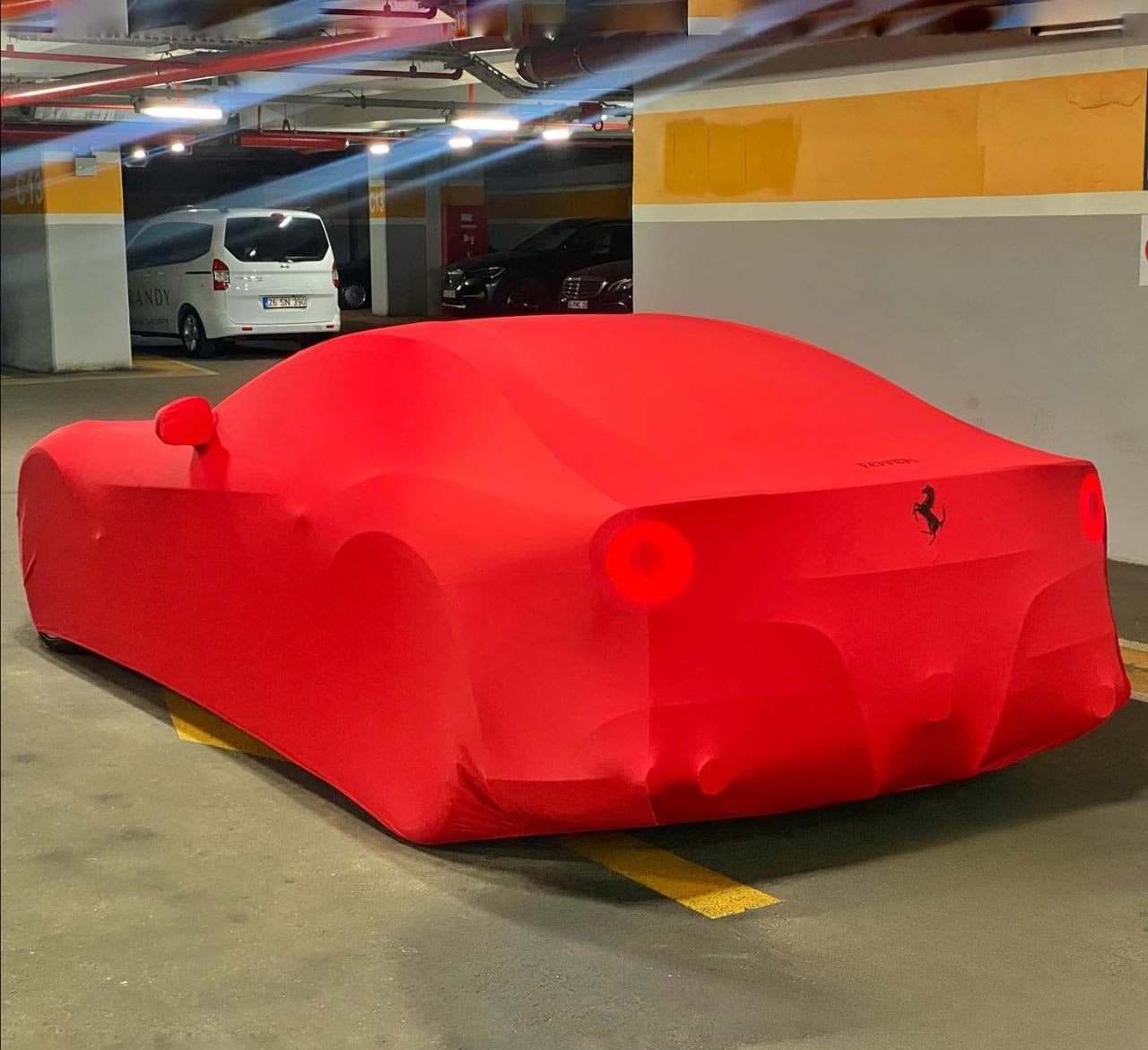 Premium Ferrari Cover Custom Fit For all Model - High Quality 3 Layer Velvet
