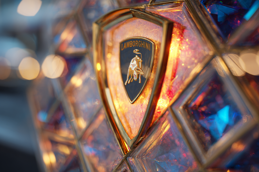 Lamborghini Tempered Glass Picture 50x50 CM