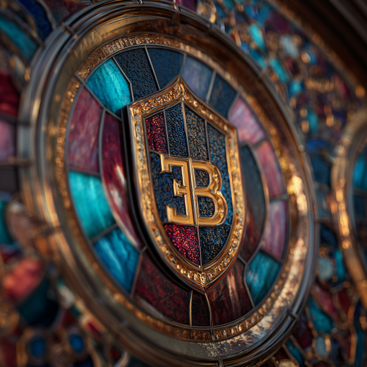 Bugatti Tempered Glass Picture 50x50 CM with BLACK FRAME