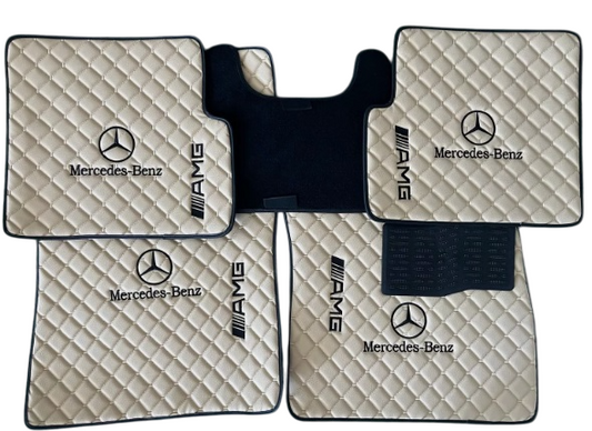 Mercedes Benz AMG Leather Floor Mats Custom Waterproof Car Mats for all Mercedes Benz Series
